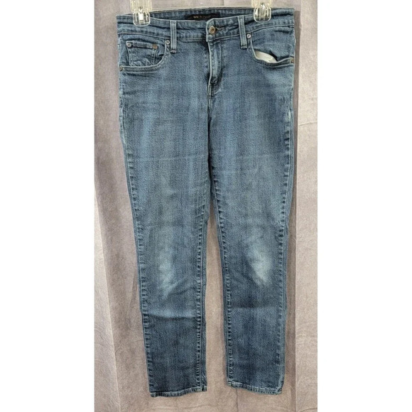 Levi's Skinny Mid Rise Jeans - Blue, Women's Size 8, Straight Leg - Picture 1 of 8